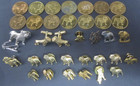  lot Of 35  Mack Trucks Bulldog  yearly Tokens lapel Pins tie Tacks cuff Links