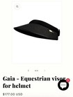 Dada Sport Equestrian Helmet Visor Black Nwt