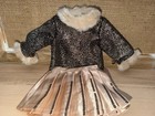 American Girl Claudie   s Sparkly Skirt And Fur-trim Top Outfit For Doll 18  Euc