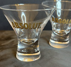 Absolut Vodka Flared 4 Oz Thick Bottomed Martini Glasses Set Of 4