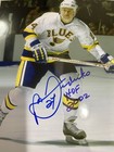 Bernie Federko St  Louis Blues  24 Signed 8x10 W  Hof 2002 Hologram   Coa Nice 