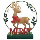Christmas Decorations For Home Led Lighted Christmas Wreath Elk Decor Merry 