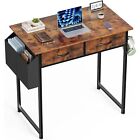 32  Computer Desk Home Office Laptop Pc Work Table Writing Desk With 2 Drawer