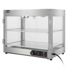 2 Tier Electric 800w Food Warmer Display Case Commercial Food Pizza Showcase New