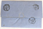 Oran  French Algeria--montpellier  Fr business Mail 20-centimes Fr 4 9 1857