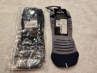 2 Pairs Travis Mathew Eighteener Golf Socks - Black And Gray - New With Tags