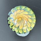 Contemporary Handmade Art Glass Marble 1 15  Fumed Swirl Implosion Boro Mib
