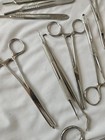 Lot Of Vintage Surgical Medical Tools Clamps Tweezers Scissors   