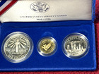1986 Liberty Proof  5 Gold  1 Silver 50c Silver  Set Complete  Excellent Cond