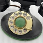 Antique Western Electric Black Desk Telephone Rotary Dial   E1 Handset Guc Antiq