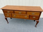67759 Leopold Stickley Queen Anne Cherry Buffet With Brass Hardware