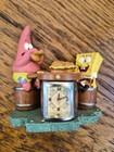 2002 Spongebob Squarepants  Mini Clock  Viacom  Nickelodeon Needs Batteries 