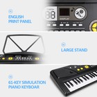 Mq 61 Key Electronic Keyboard Digital Piano Music W usb Mic   Headset Kids Gift