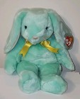Ty Beanie Buddy Hippity The Green Bunny Rabbit 14  Mint Tags Plush Stuffed Toy