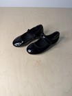 Stelle Black Patent Leather Tap Shoes Toddler Girls Size 9 M Mary Jane Hook Loop