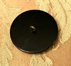 Vintage Large Chunky Carved Black Bakelite Button 1 5 8 