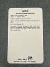 Ian Woosnam Signed Autographed 2 5  X 4  1987 Trading Card - Gtp - Golf