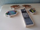 Lot Of 4 Fish   1 Cell Phone Eraser  Erasers