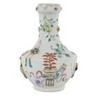 Antique 19th Century Famille Rose Chinese Garden Vase