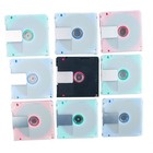 9x Saehan Power Wave 74 Min Minidisc Md Mixed Colors Red Blue Green  used 