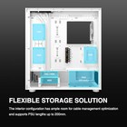 White E-atx Mid Tower Gaming Computer Pc Case W tempered Talos M3 Mesh Wh