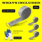 4 Pack Steel Wool 3 X 10ft Each   Gloves  Mice Control  Keep Home Safe  Gap Fill