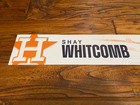 Shay Whitcomb 2024 Houston Astros Game Used Locker Plate Postseason Wild Card