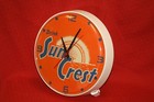 Sun Crest Orange Soda Drink General Electric Advertising Wall Clock Works Nice