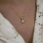 2ct Simulated Diamond Women Pendant Necklace In 14k Yellow Gold Sterling Silver