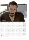 Keanu Reeves 2026 A3 Wall Calendar   Movie   Celebrity Fan   Custom Start Month