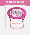 Circular Bunjo Pink Foldable Bungee Chair
