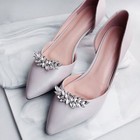 Crystal Shoe Buckle Bridal Wedding Footwear Clips Women Fashion Accessory Gifts