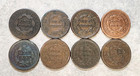 Lot Of 8 Assorted Years Large Cents - Mixed Conditions - Higher Grade