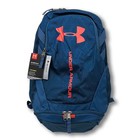  nwt  - Under Armour Ua Hustle Storm Backpack School Laptop Book Bag Static Blue