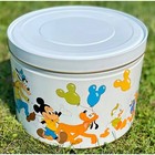 Disney Sears Popcorn Tin Mickey Mouse Donald Goofy Pluto Vintage Decor