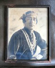 Vintage 1930s Southwest Sepia Photo Pair     Navajo Portrait   Mission Scene