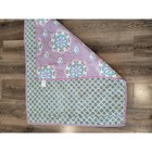 Pottery Barn Kids Baby Crib Quilt Purple Brooklyn Mandala Toddler Blanket  k2
