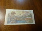 Guadeloupe Banknote 5 Francs Nd  1947-49  P-31 Sailing Ship  Crisp  Colorful  Ef