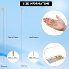 500 Pcs 2 Inch 50 Mm Brass Head Ball Pins Eye Pins For Jewelry Making Craft Earr