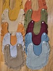 Muslin Baby Feeding Drool Bibs With Ruffle Trim Set Of 12 Girls Multicolor New 