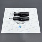 Snap-on Tools Usa New 2pc Black Soft Grip Stubby Screwdriver Set Shd1 Shdp22ir