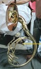 Sousaphone 16 bell Pure Brass Metal In Gold Polish mouthpc  Case Box   Free Ship
