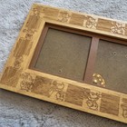 Disney Wooden Mickey Mouse Triple Photo Frame     Laser Etched
