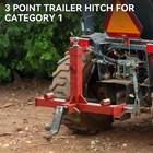 Yitamotor 3 Point Trailer Hitch 2 Receiver For Category 1 Tractors 3000 Lbs