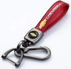 Genuine Leather Keychain Key Ring Lanyard Accessories Business Gift For Chevy