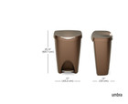 Satin Finish Trash Can W  Soft-close Lid  Stainless Steel Pedal  13-gal Capacity