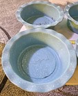 6  Round Dolly Parton- 4 Piece Set Light Blue Non-stick Pie Pans 