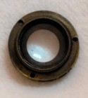    antique Brass Camera Lens Element Made In France Threaded Mount Optical Glass