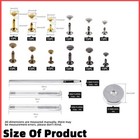 184pcs Leather Rivets Kit  3 Sizes 4 Colors Double Cap Rivets Flat Tubular Me   