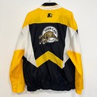 Vintage 1990s Hamilton Tiger Cats Cfl Full Zip Windbreaker Jacket Xl Starter